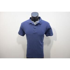 Peter Werth London Golf Polo Dark Blue Short Sleeve Mens Sz Medium